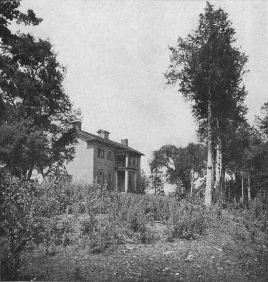 historic photo of Lusk Home at Turkey Run State Park